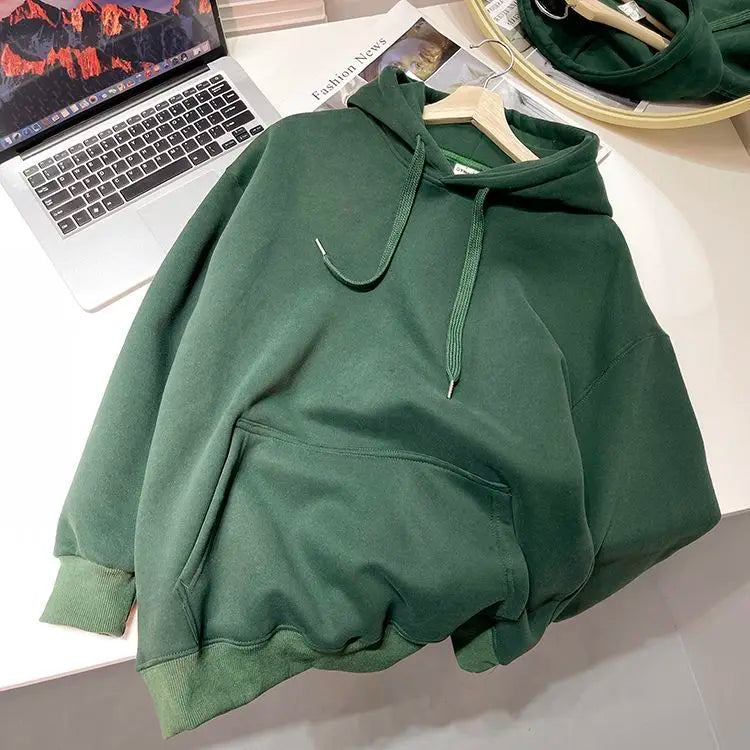 SAINTEND Essential Heavyweight Hoodie – Brown Oversized Minimal Streetwear