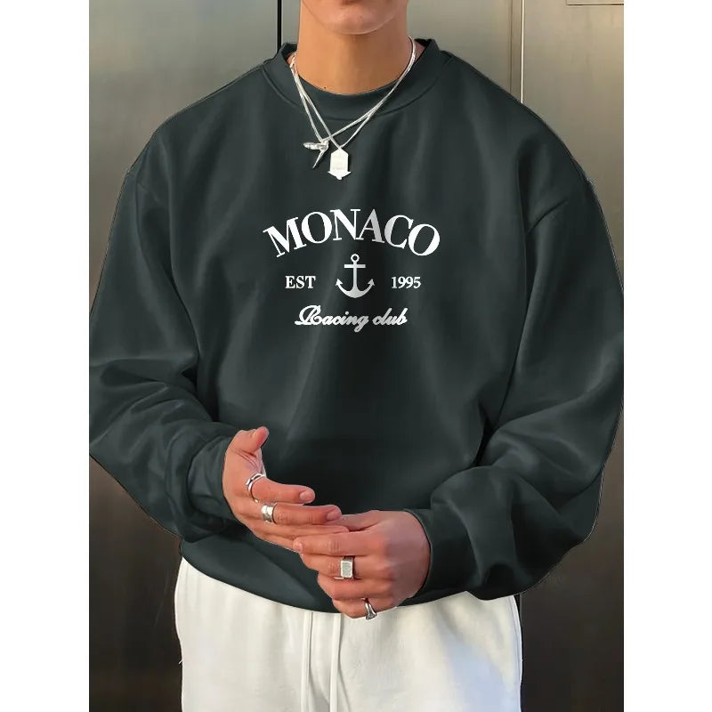 Autumn and winter fashion creative design sense printed warm and windproof fashion casual sportswear men's and women's hoodies