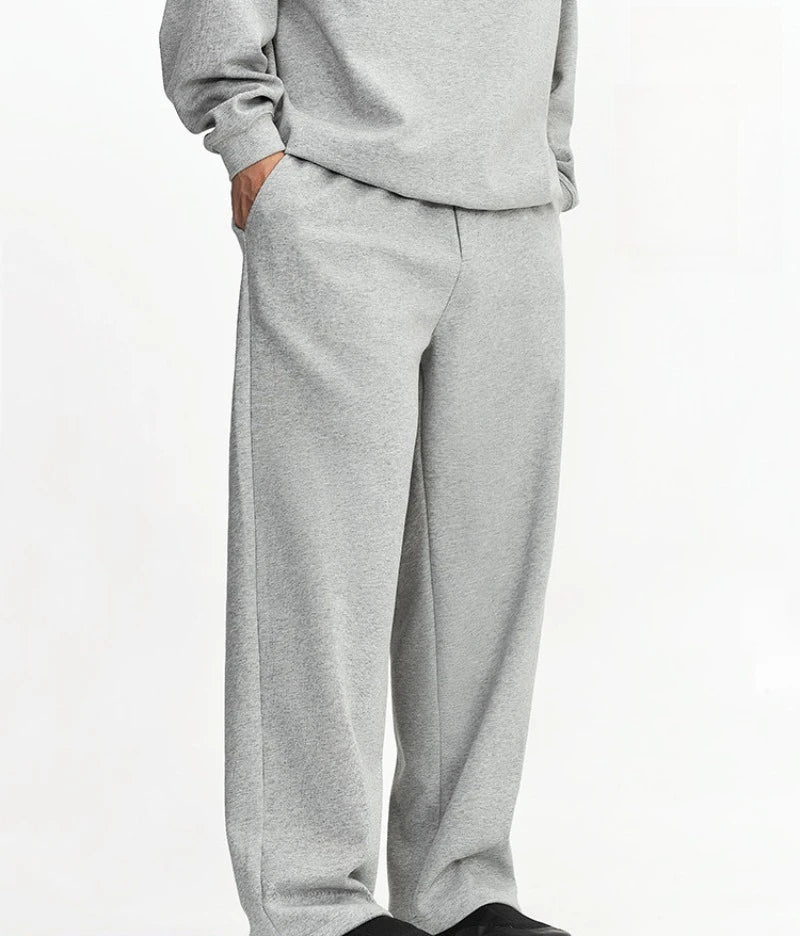 SAINTEND Essential Wide-Leg Sweatpants – Grey Oversized Fit