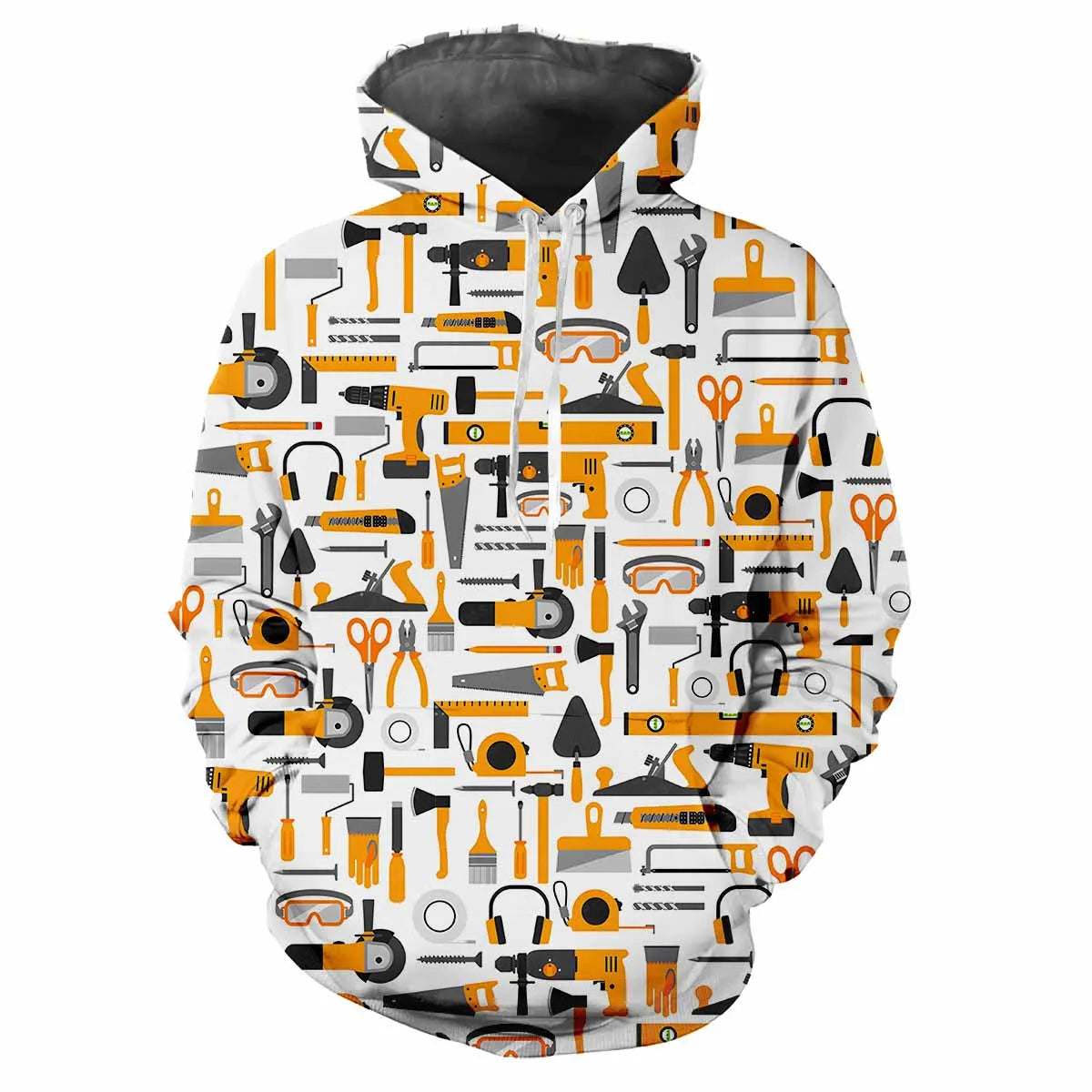 2024 Fashion Men's Hooded Printed Letter Pattern Sweatshirt Casual Long Sleeve Hooded Top Street Design Men's Sportswear