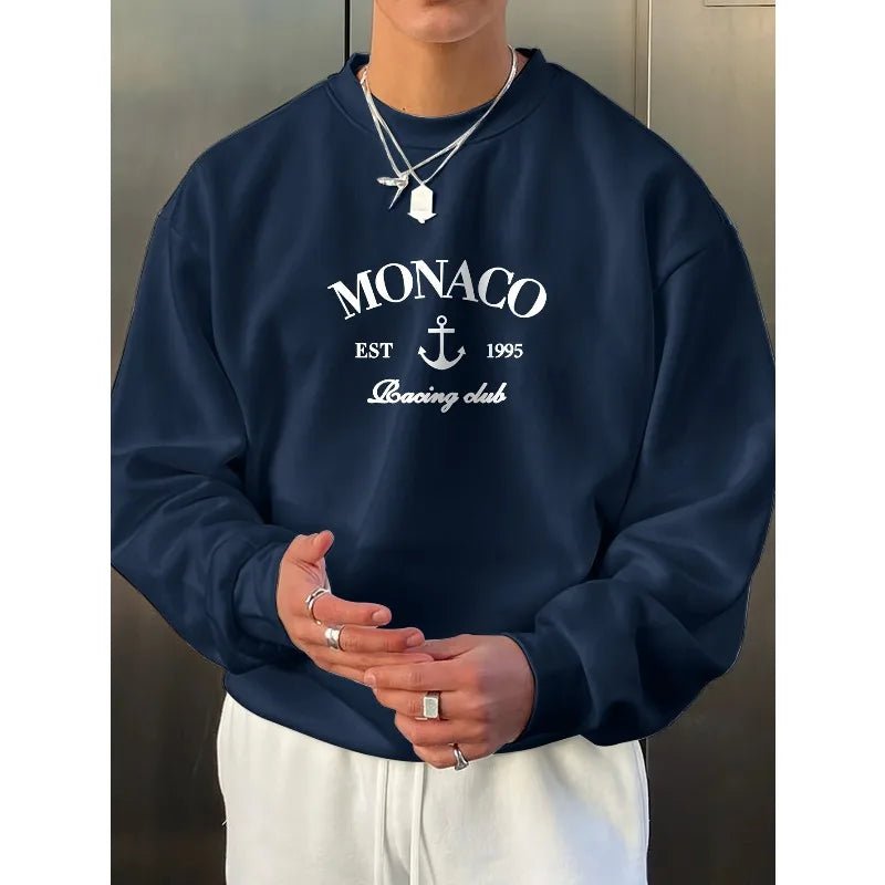 Autumn and winter fashion creative design sense printed warm and windproof fashion casual sportswear men's and women's hoodies