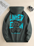 SAINTEND “Limited Edition Teddy” Hoodie – Black Oversized Graphic Streetwear