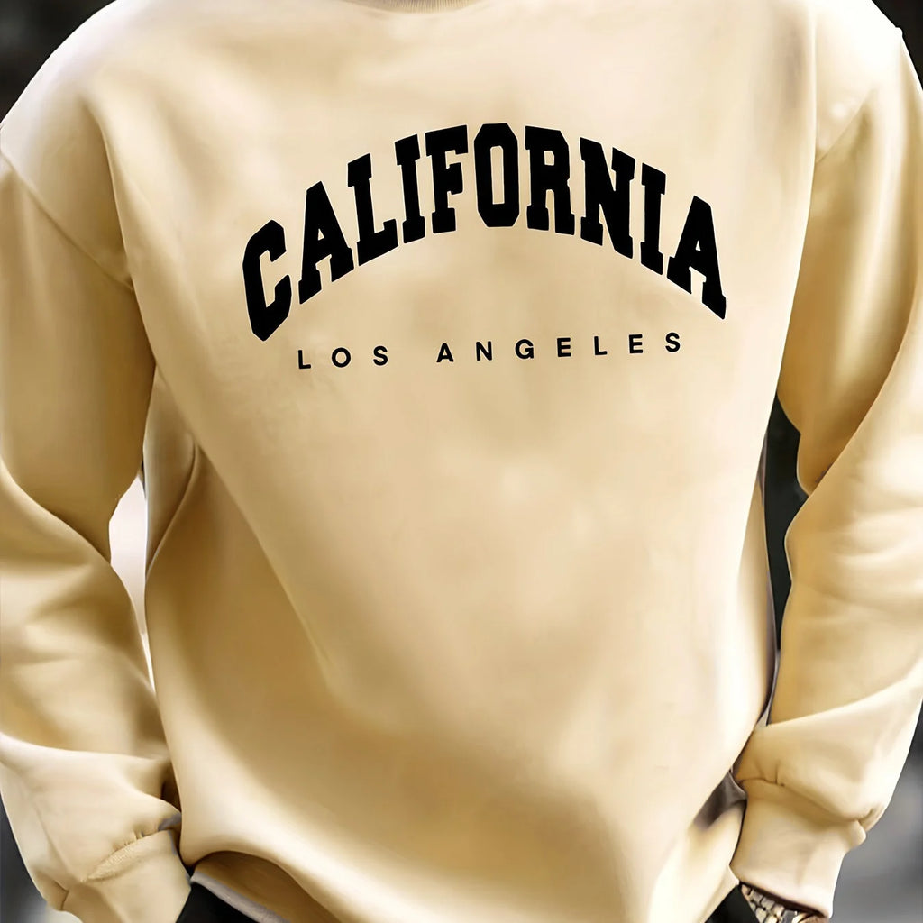 SAINTEND “California Los Angeles” Sweatshirt – Black Oversized Collegiate Streetwear