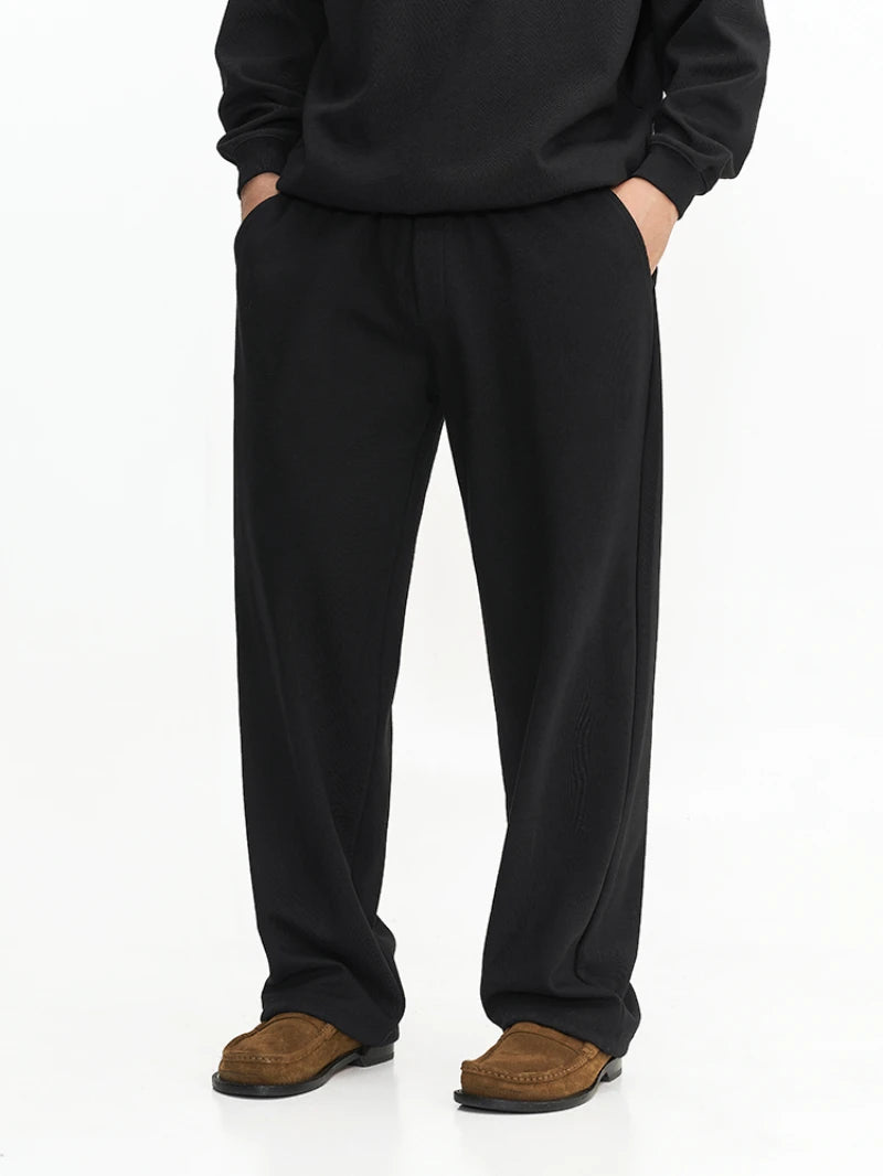 SAINTEND Essential Wide-Leg Sweatpants – Grey Oversized Fit