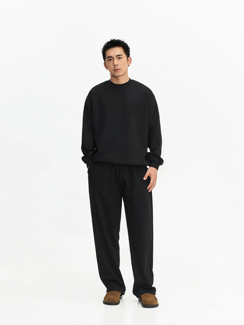 SAINTEND Essential Wide-Leg Sweatpants – Grey Oversized Fit