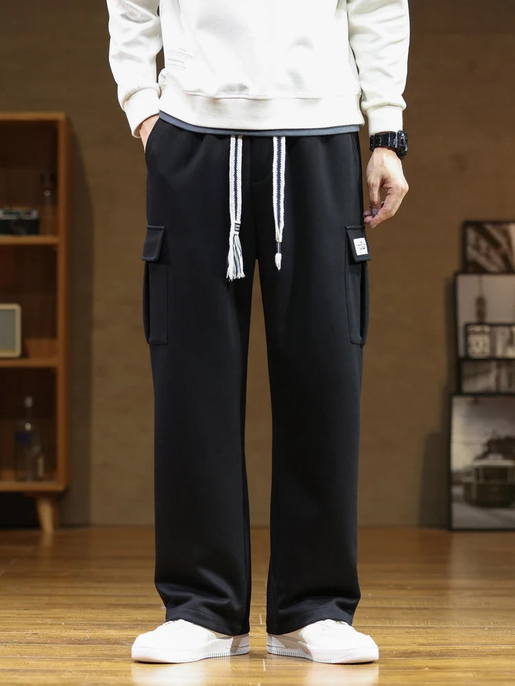 SAINTEND Urban Cargo Sweatpants – Grey (Oversized Fit)