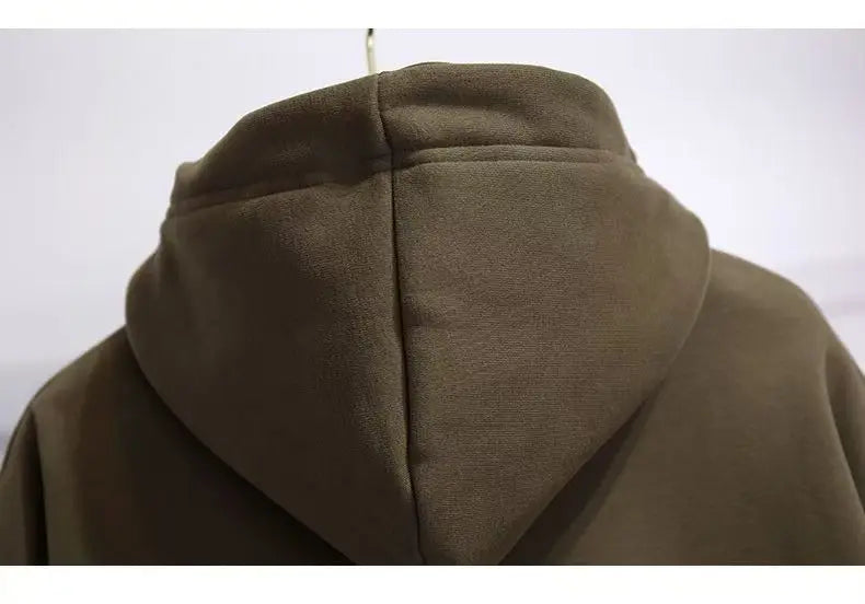 SAINTEND “Michigan University” Hoodie – White Oversized Collegiate Streetwear