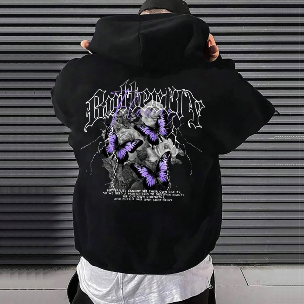 SAINTEND “Universal Money” Graphic Hoodie – Black Oversized Streetwear Hooded Sweatshirt