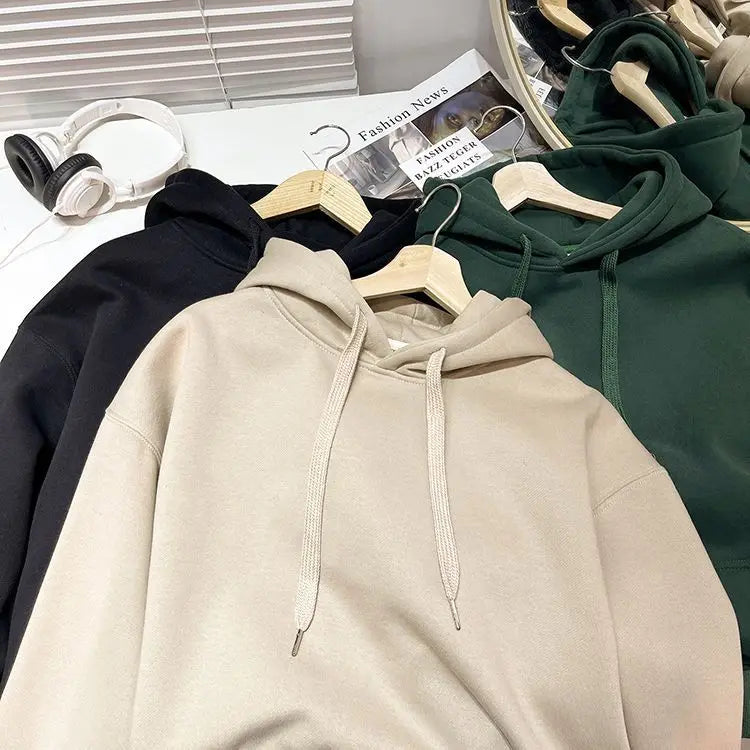 SAINTEND Essential Heavyweight Hoodie – Brown Oversized Minimal Streetwear