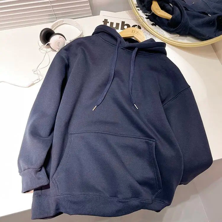 SAINTEND Essential Heavyweight Hoodie – Brown Oversized Minimal Streetwear