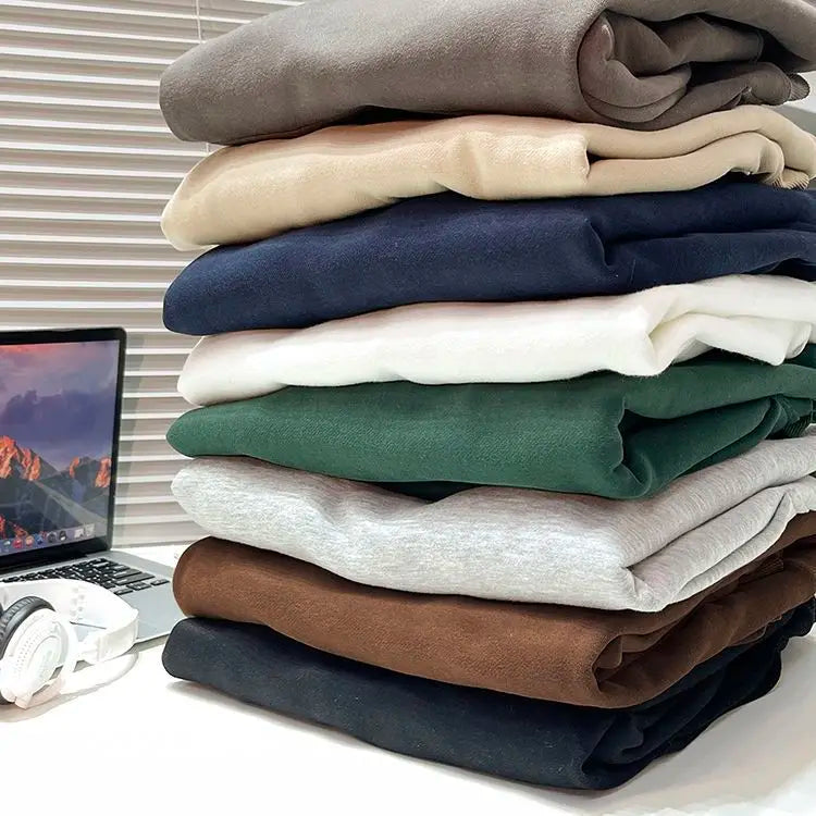 SAINTEND Essential Heavyweight Hoodie – Brown Oversized Minimal Streetwear