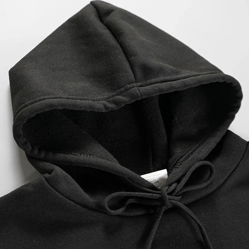 SAINTEND “Universal Money” Graphic Hoodie – Black Oversized Streetwear Hooded Sweatshirt