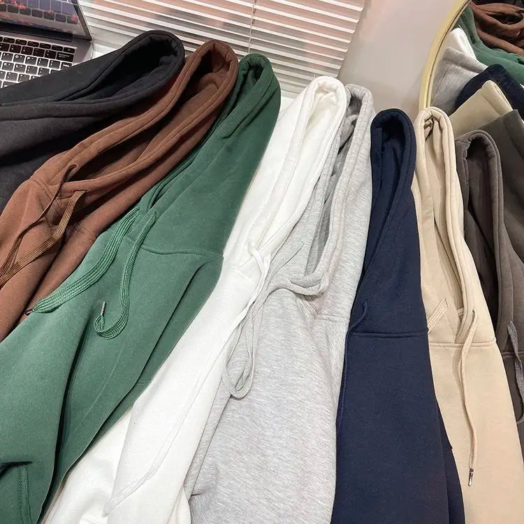 SAINTEND Essential Heavyweight Hoodie – Brown Oversized Minimal Streetwear