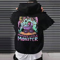 SAINTEND “Universal Money” Graphic Hoodie – Black Oversized Streetwear Hooded Sweatshirt