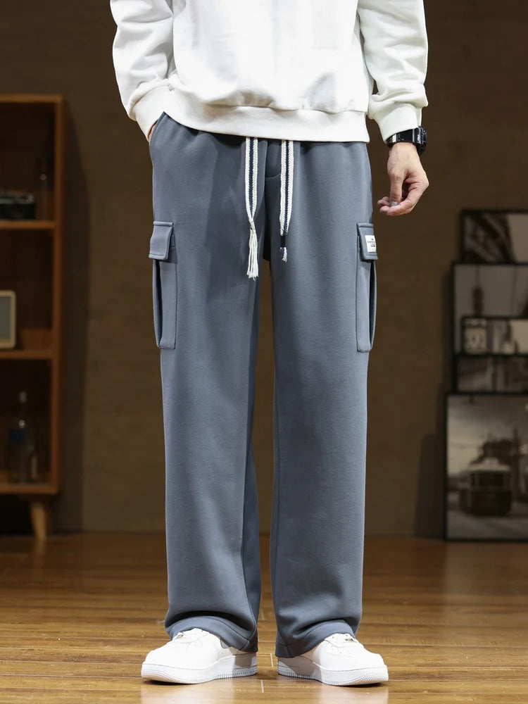 SAINTEND Urban Cargo Sweatpants – Grey (Oversized Fit)