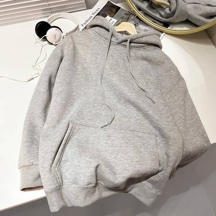 SAINTEND Essential Heavyweight Hoodie – Brown Oversized Minimal Streetwear