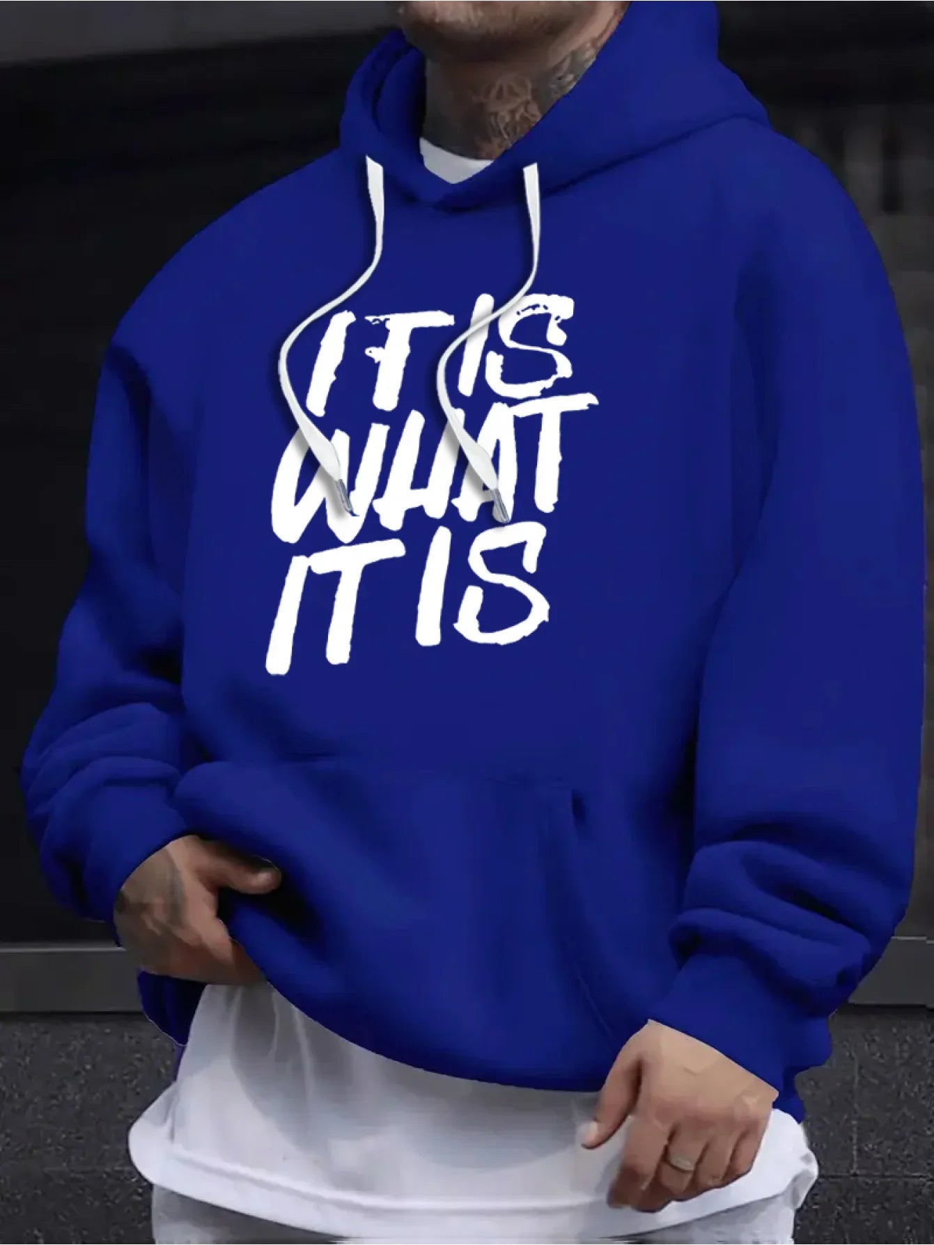 Men's Hooded Sweatshirt Casual Long Sleeve Drawstring Hoodie for Fall Winter Soft Comfortable Pullover Autumn Winter Apparel