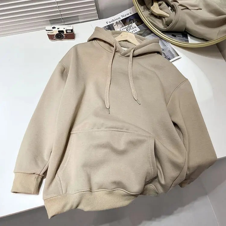 SAINTEND Essential Heavyweight Hoodie – Brown Oversized Minimal Streetwear